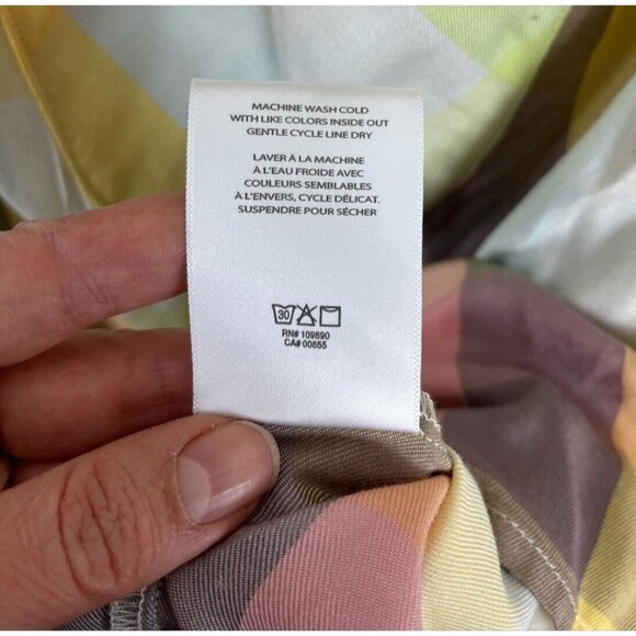 Melissa McCarthy Seven Pastel Multicoloured Check Tunic Blouse Womens Size 2X - Picture 5 of 10